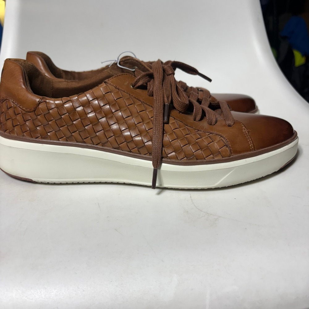 Cole Haan C37129 Size 11m Topspin Woven LeatherLux Sneaker British Tan